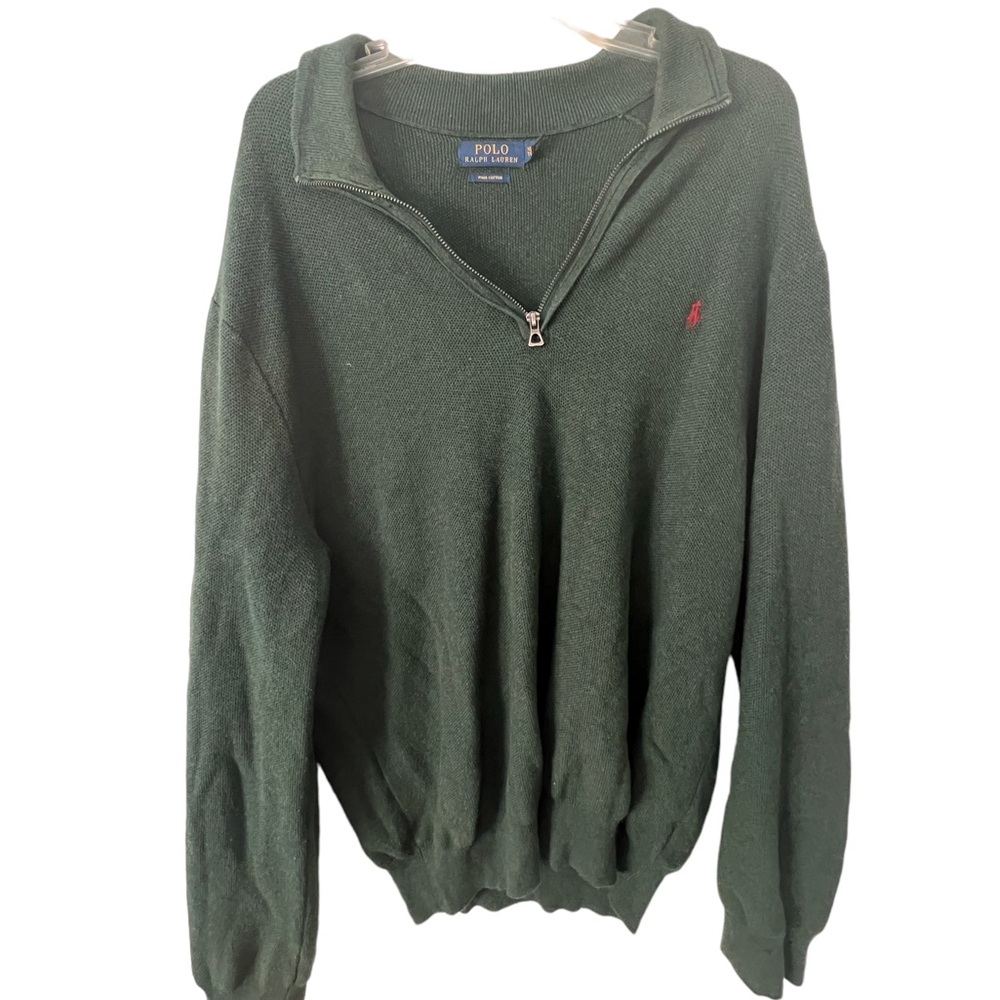 Polo by Ralph Lauren Pima Cotton half sip up sweater